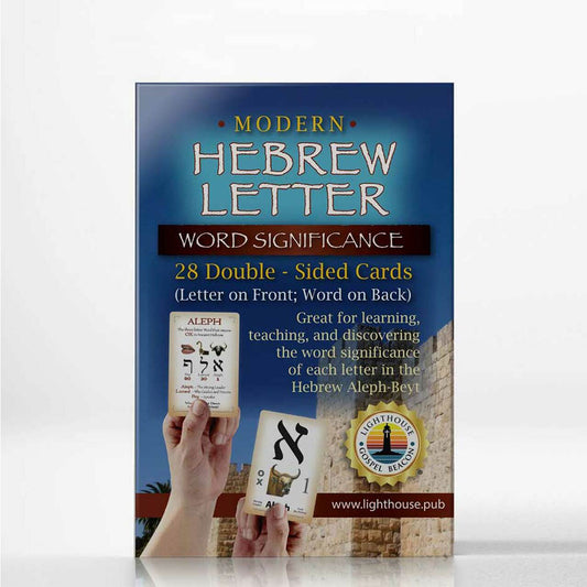 Modern Hebrew Letter Teaching Cards: Word Significance