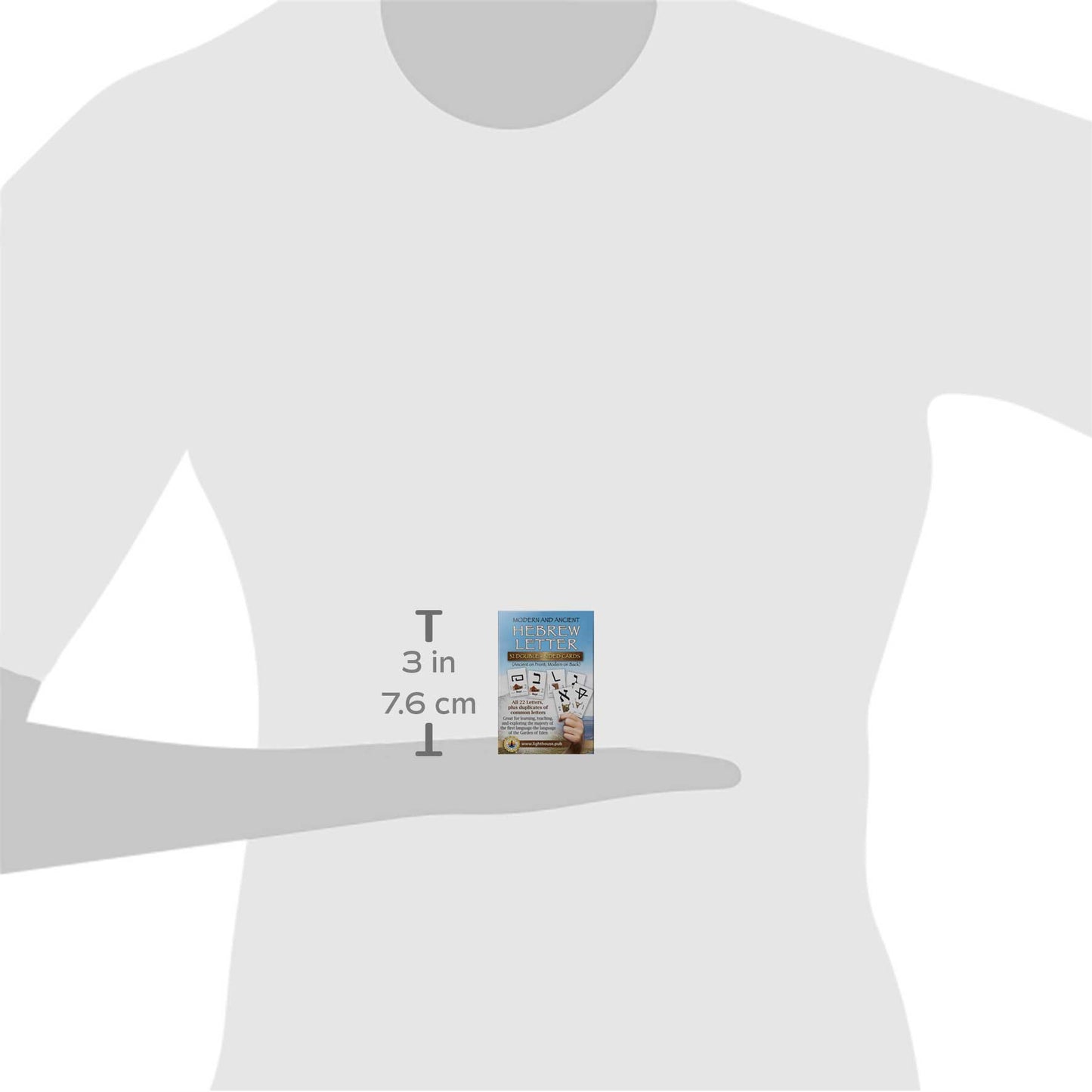 Modern & Ancient Hebrew Letter Flash Cards (Travel Size)