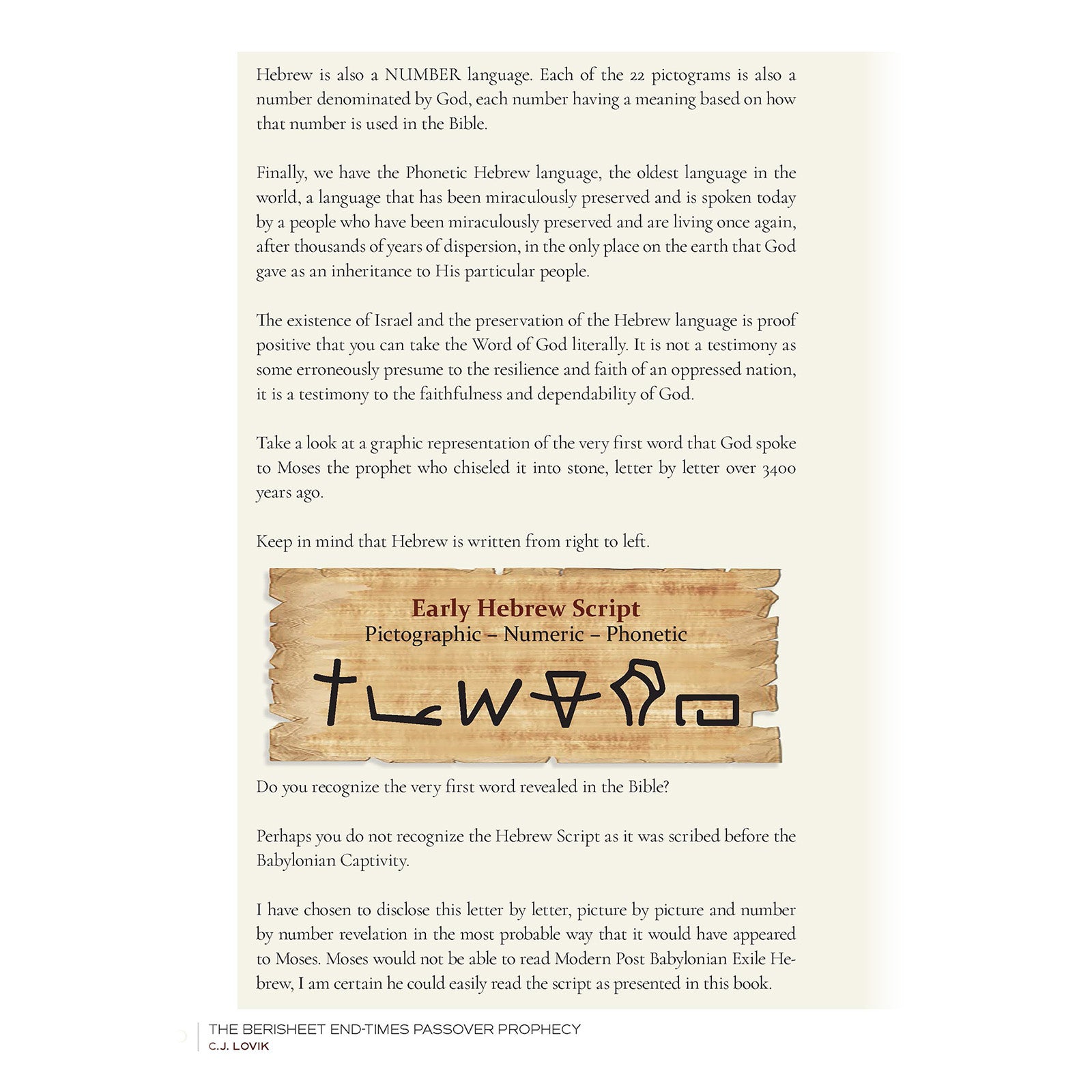 Berisheet Passover Prophecy Inside Page 10