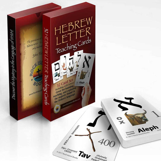 Modern Hebrew Letter Teaching Cards