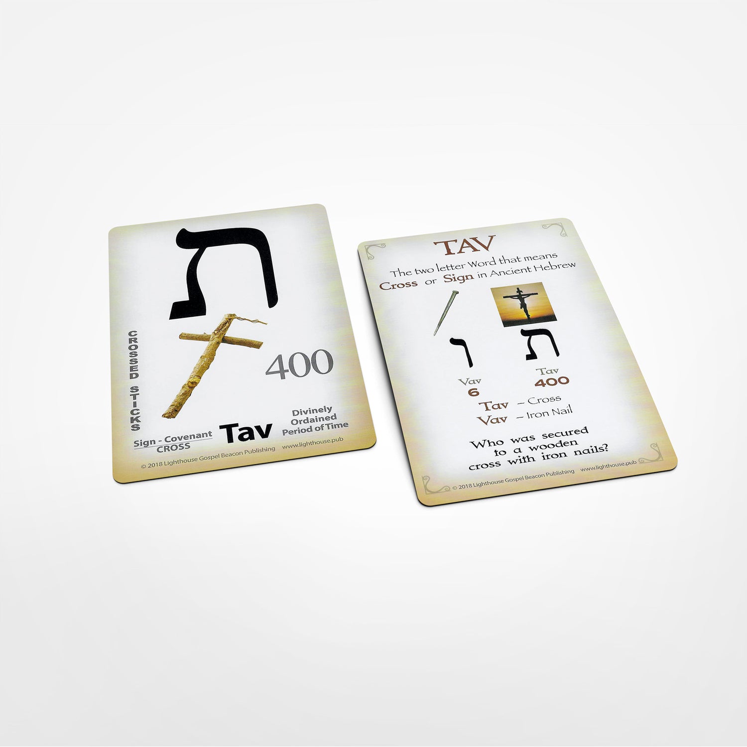 Modern Hebrew Letter Teaching Cards: Word Significance
