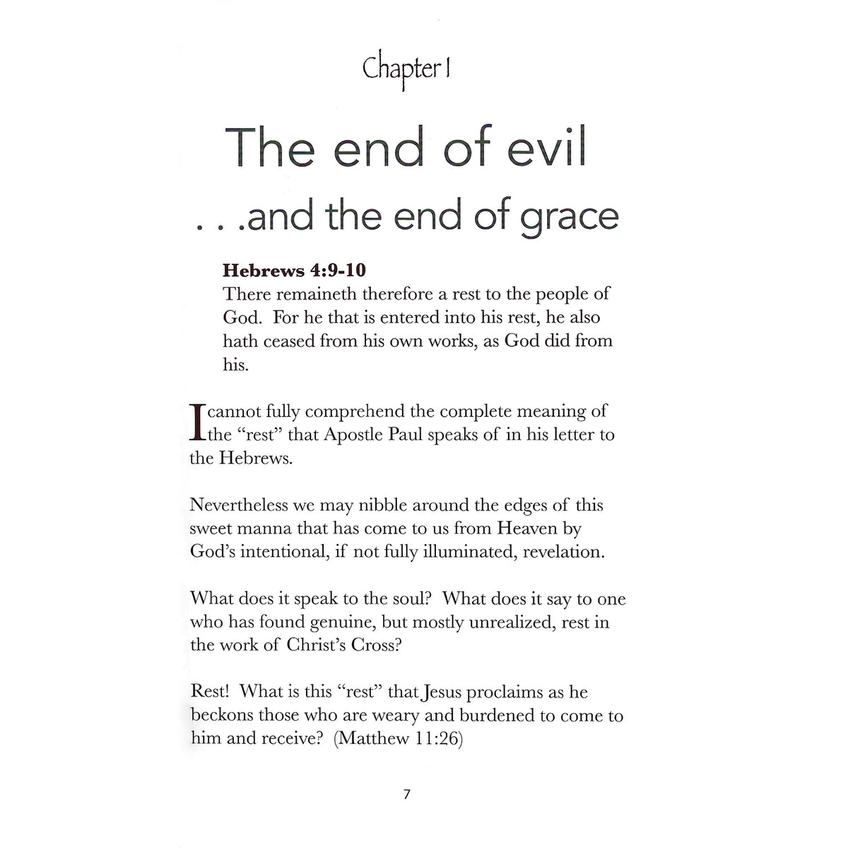 Text page from the book Rest by CJ Lovik Chapter 1