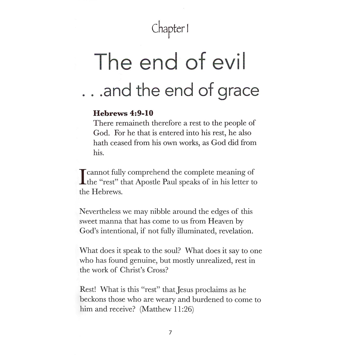 Text page from the book Rest by CJ Lovik Chapter 1