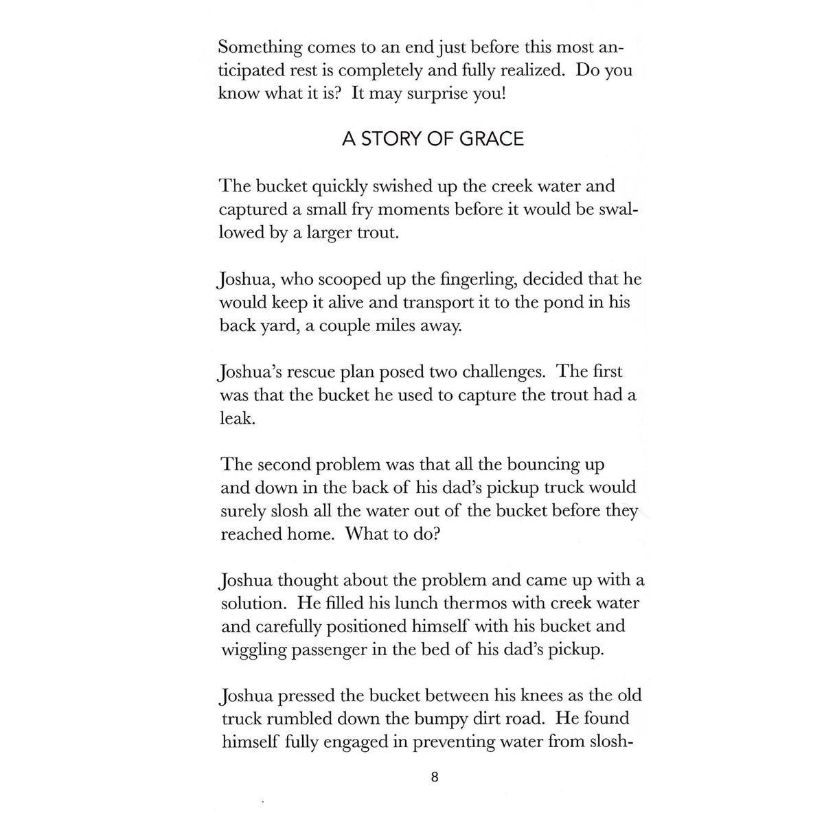 Text page from the book Rest by CJ Lovik Chapter 1