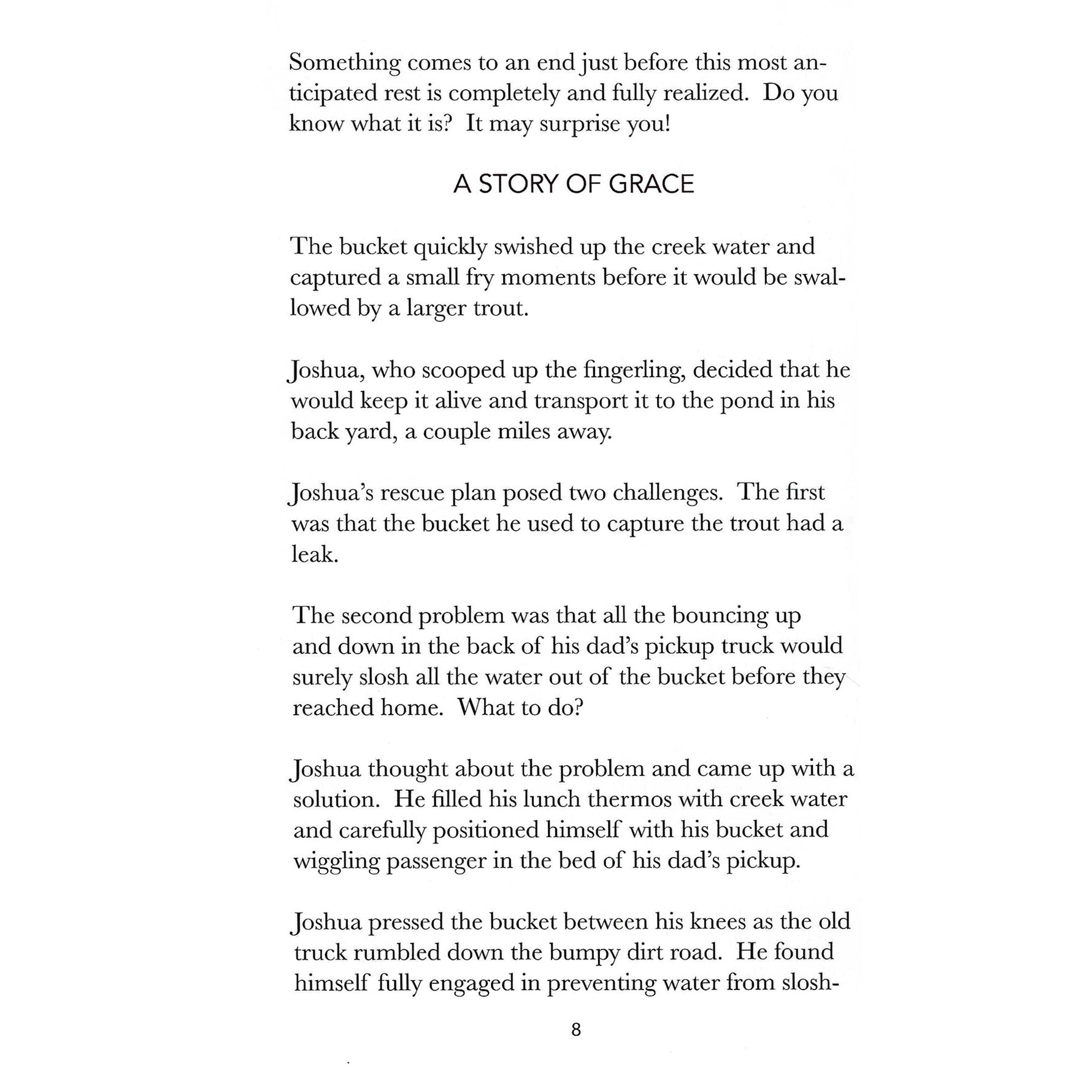 Text page from the book Rest by CJ Lovik Chapter 1