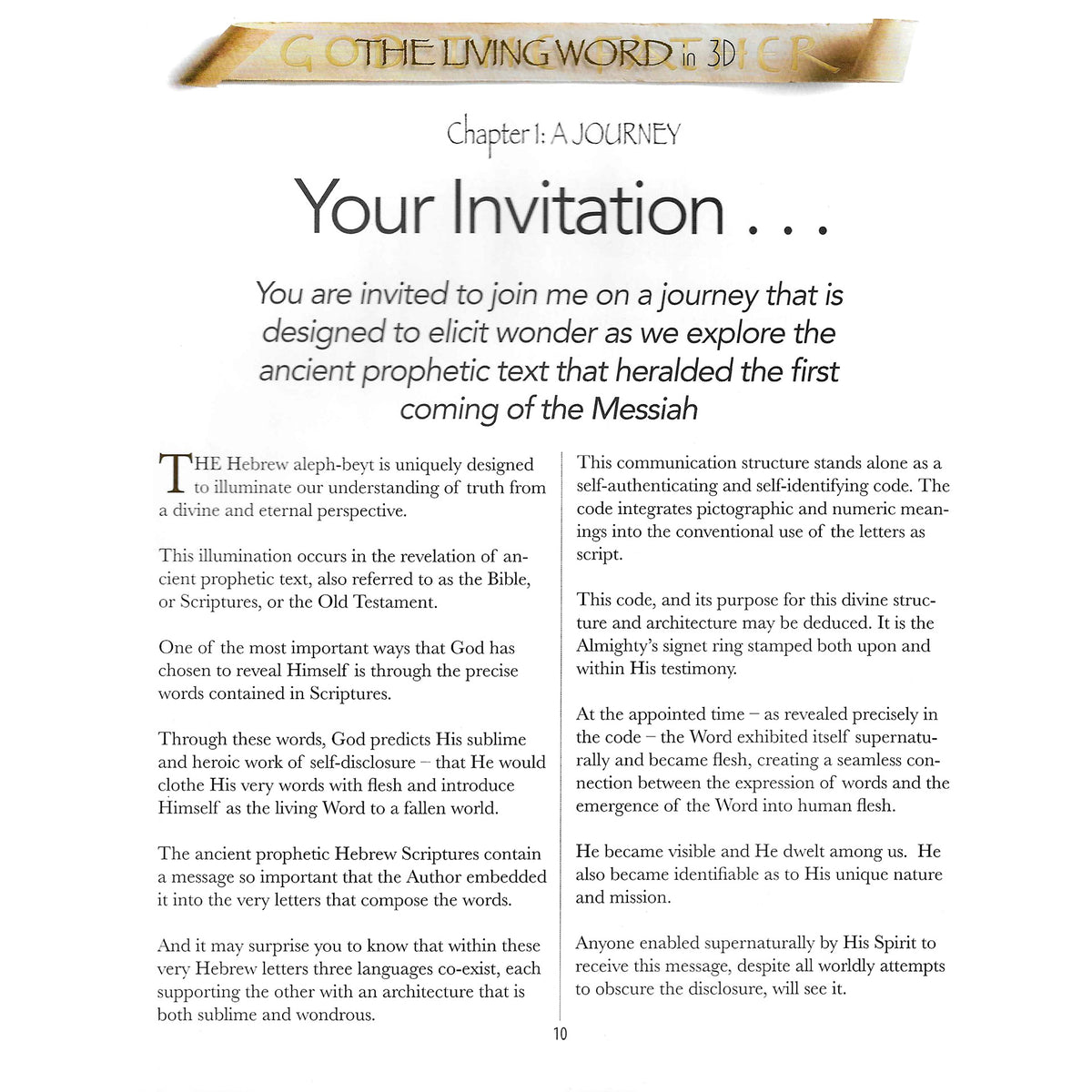 The Living Word Volume 1 Inside Page 10