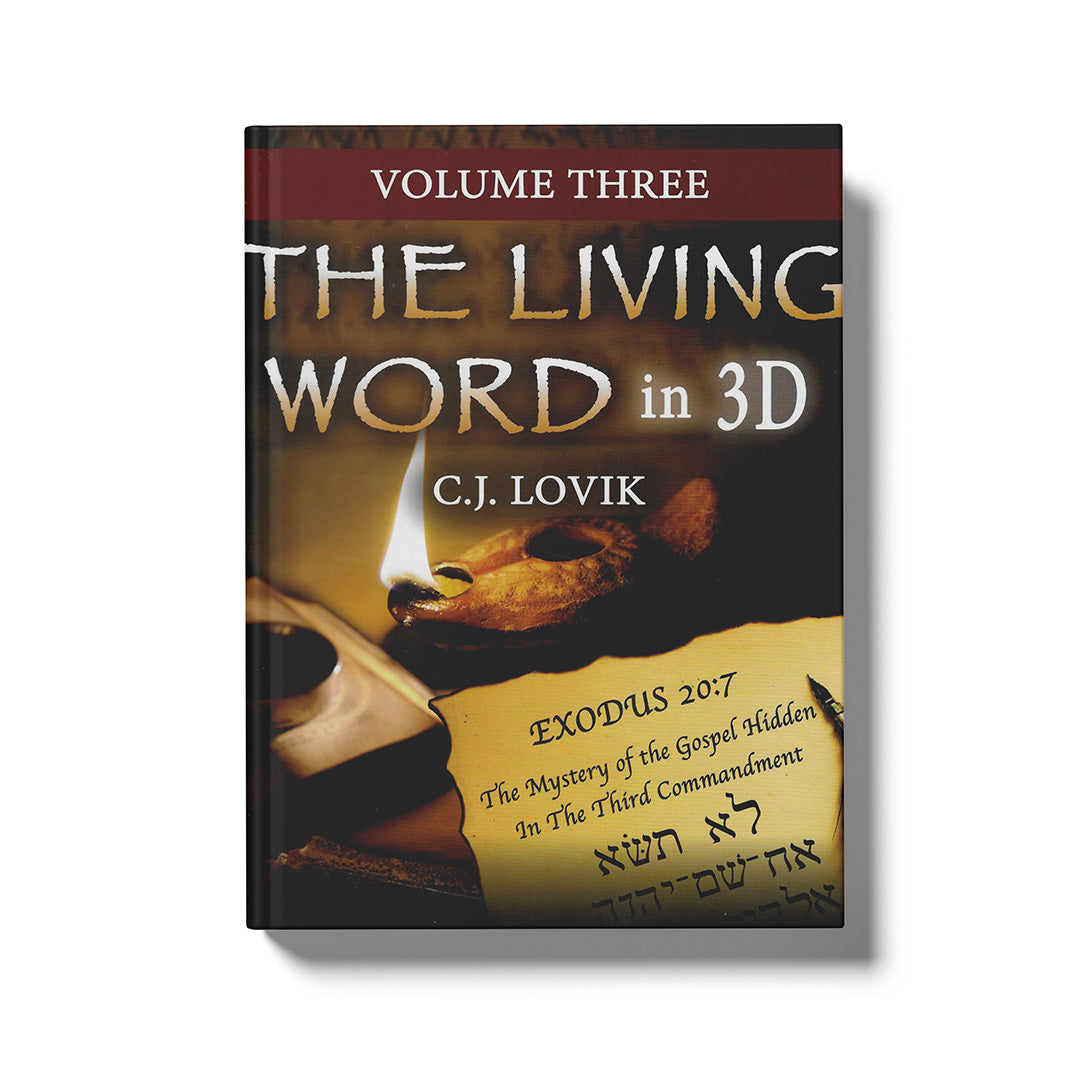 Book cover of 'The Living Word in 3D' by C.J. Lovik on a white background