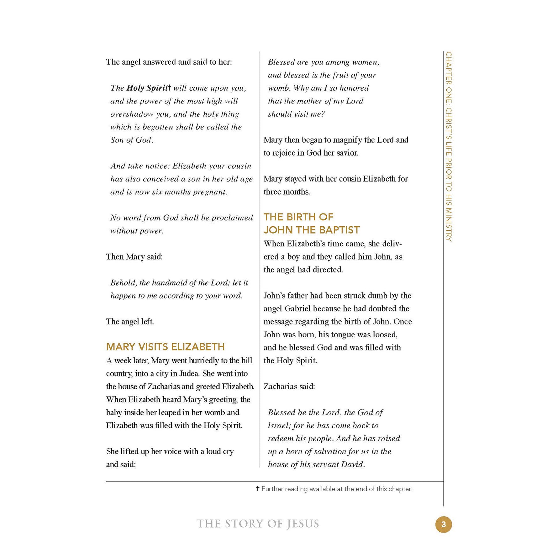 Page 3 of The Story of Jesus by author CJ Lovik